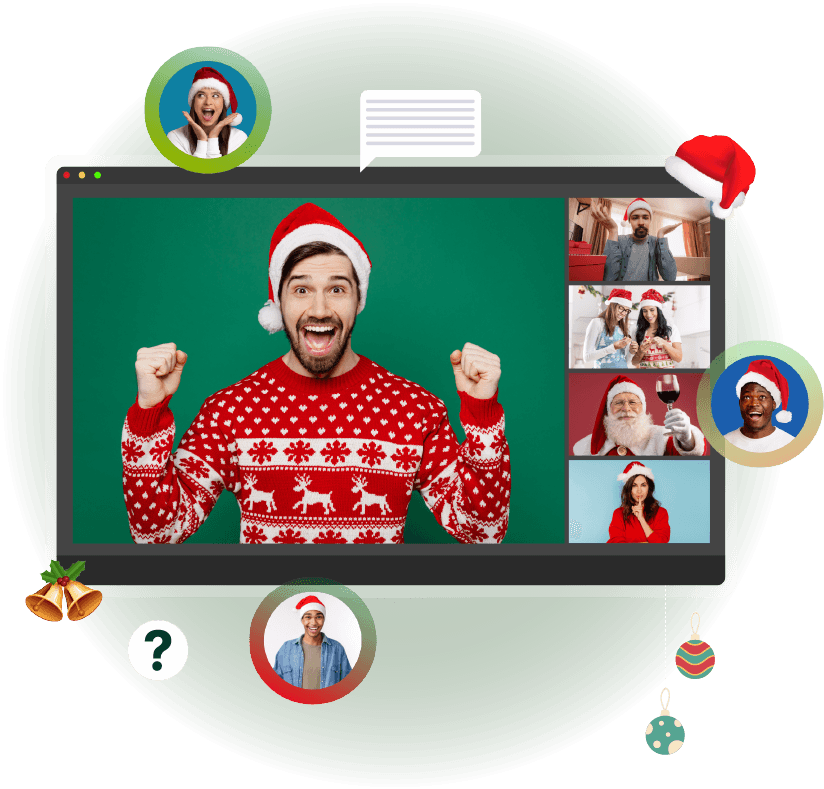 Hosted Virtual Christmas Team Building Activities