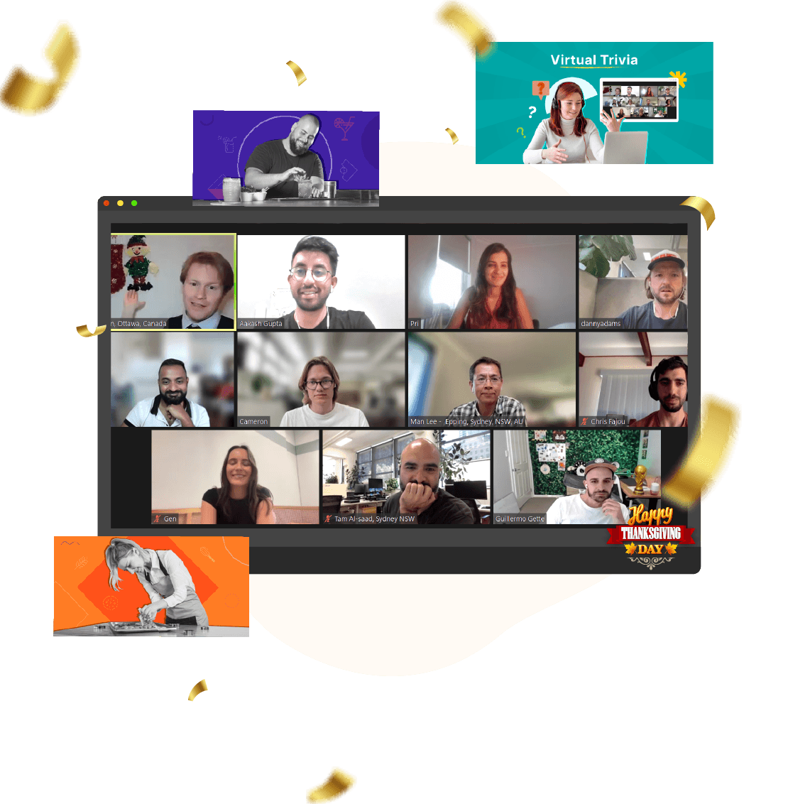 Virtual Thanksgiving Team Building Activities