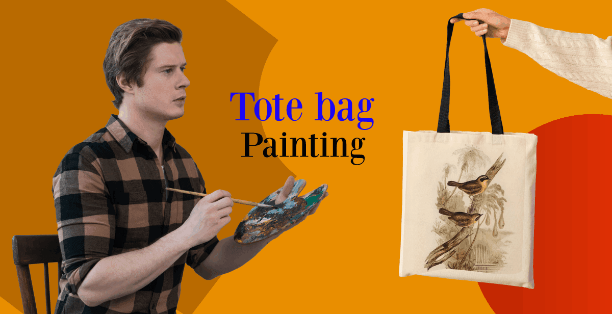 Painting a Tote Bag from Home