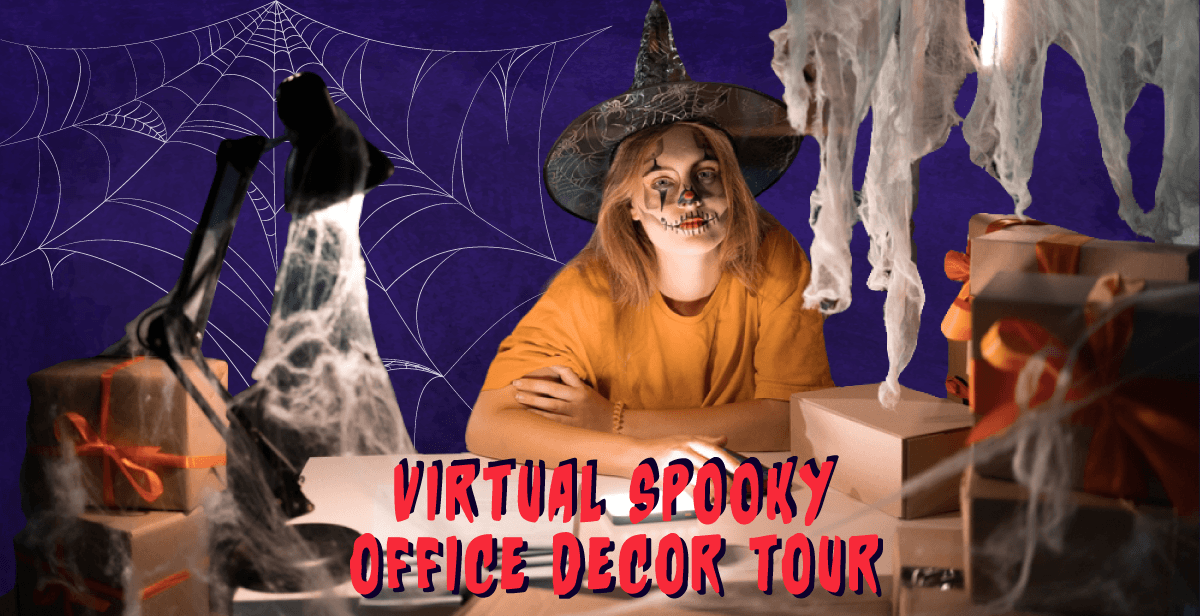 Virtual Spooky Office Decor Tour