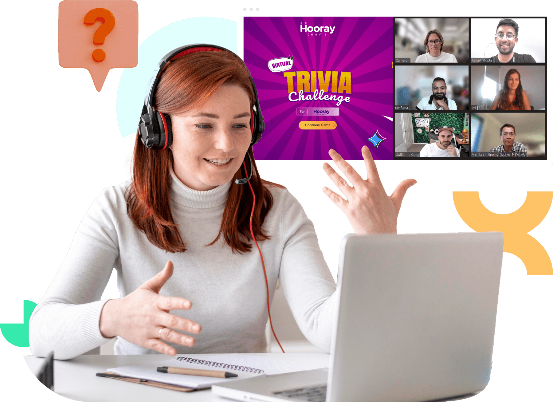 Hosted Virtual Trivia for Team Building