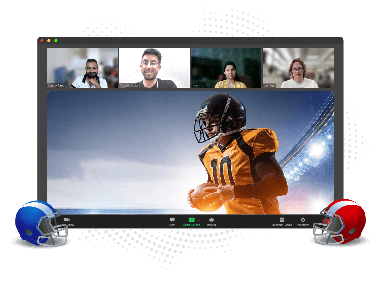 Image showcasing What Makes the SuperBowl Perfect for VirtualTeam Events?