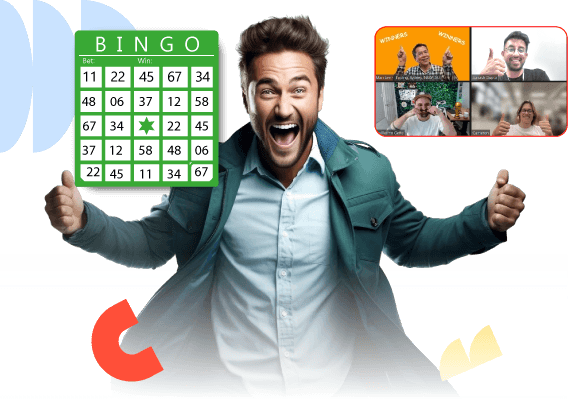 Image showcasing Can Virtual Bingo Team Building Bring My Remote Team Together?